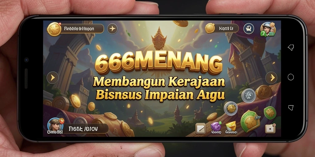 Tampilan gameplay 666MENANG dengan elemen Tycoon yang menarik.