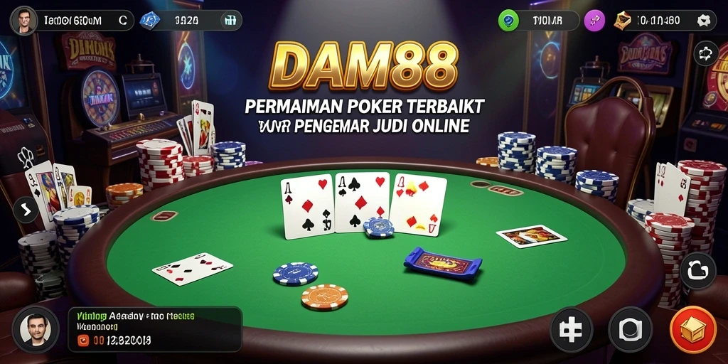 Gameplay menarik dalam aplikasi Poker DAM88 yang memukau.
