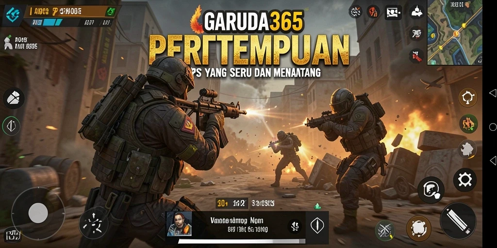 Tampilan gameplay GARUDA365 dengan pertempuran yang intens dan grafis menawan.