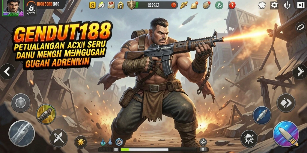 Menampilkan aksi mendebarkan dari gameplay GENDUT188.