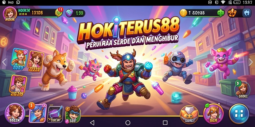 Tampilan gameplay seru dan penuh aksi dari HOKITERUS88.
