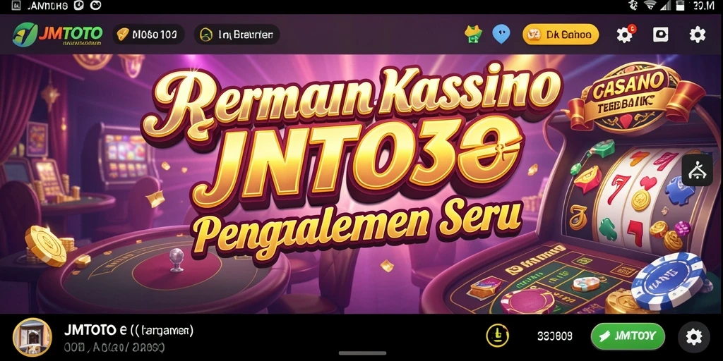 Screenshot JMTOTO menampilkan aksi gameplay Kasino yang seru dan menegangkan.