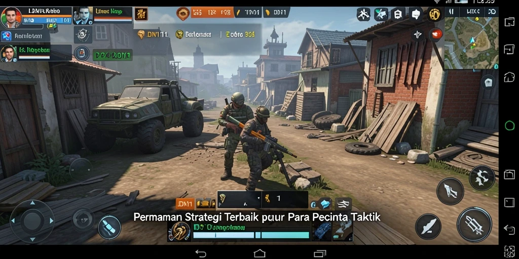 Tampilan menarik gameplay LDN11 dengan penyusunan strategi yang mendebarkan.