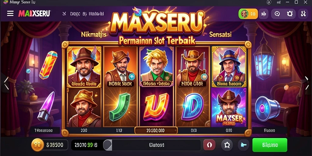 Tampilan menarik dari gameplay Slot di MAXSERU yang menambah keseruan.