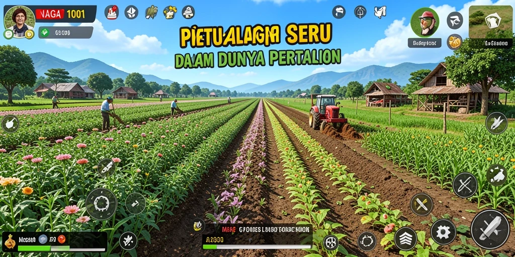 Tampilan menarik gameplay bertani di NAGA1001.