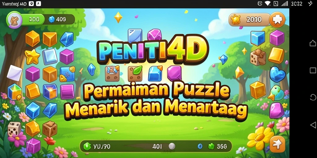 Screenshot utama menunjukkan gameplay menantang dari PENITI4D.