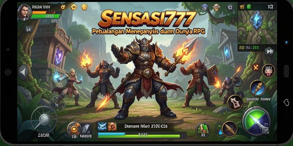Tampilan gameplay epik dalam SENSASI777 dengan petualangan seru dan grafis menawan.