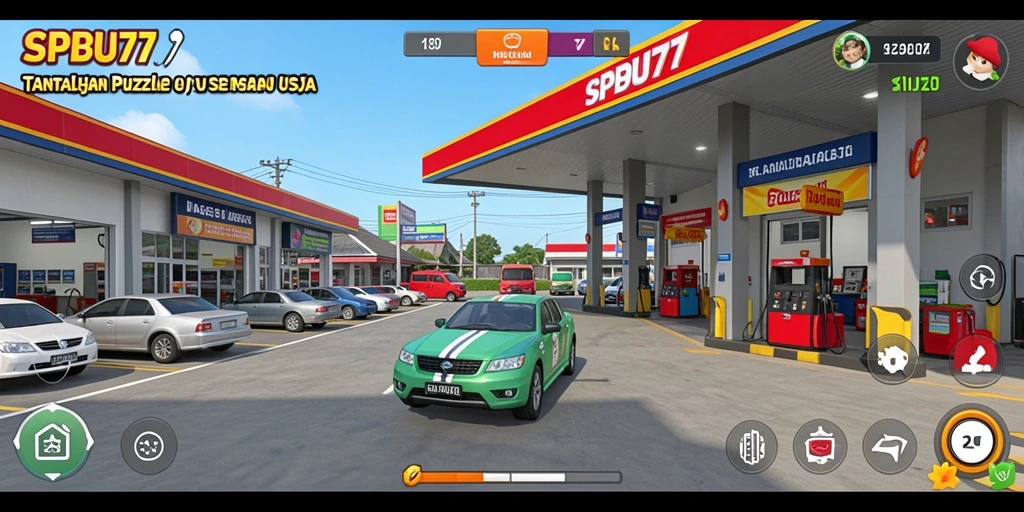 Screenshot gameplay SPBU77 yang menunjukkan tantangan puzzle yang menarik.