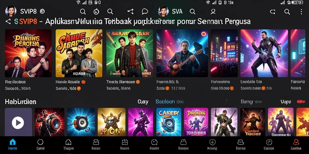 Tampilan gameplay musik yang seru dan interaktif di SVIP8.